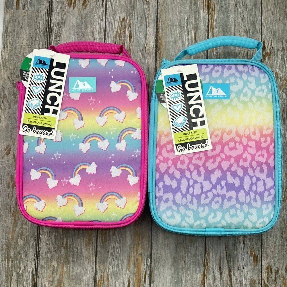 Girls Arctic Zone Upright Lunch Box with Thermal Insulation 2-Pack
